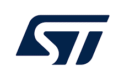 STMicroelectronics logo representing STM32 microcontroller solutions for embedded systems.